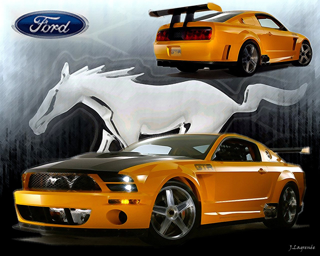 Fonds d'cran Voitures Ford Mustang GTR Concept