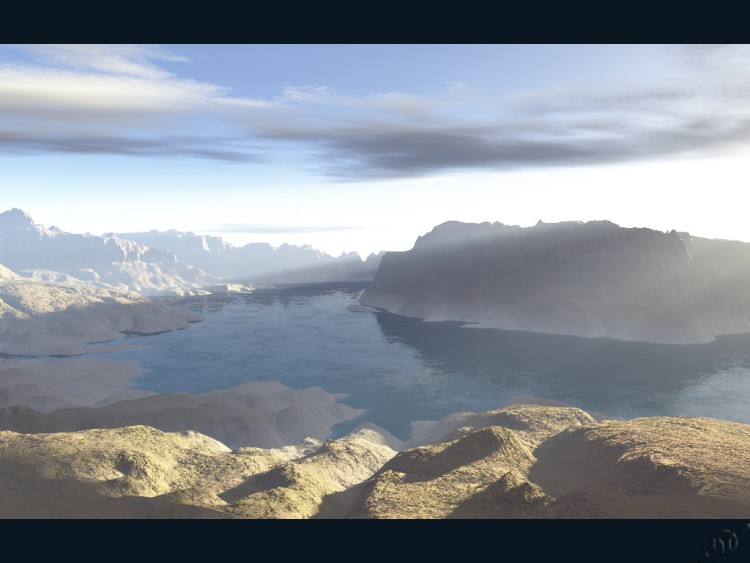 Fonds d'cran Art - Numrique 3D - Terragen La courbe