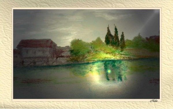 Wallpapers Digital Art Nature - Landscapes reflet de lune