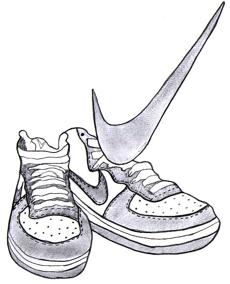 Wallpapers Art - Pencil Still-Life Nike