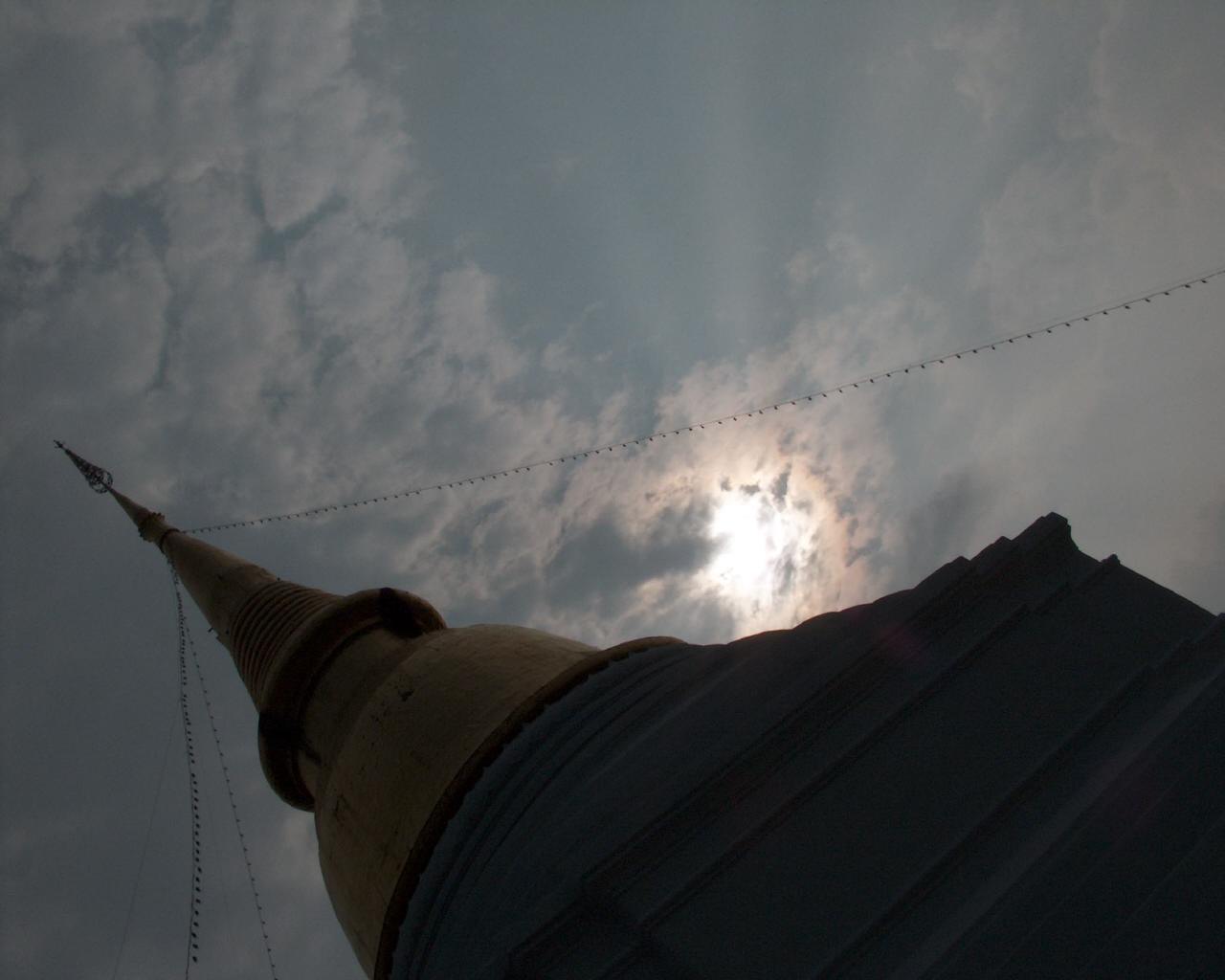 Wallpapers Trips : Asia Thailand temple en contre jour