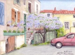 Fonds d'cran Art - Crayon Rue Bessac