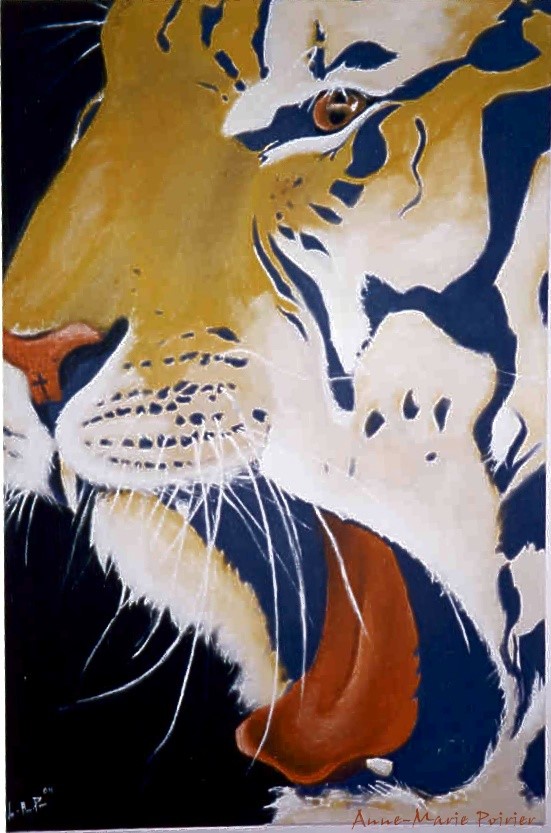 Fonds d'cran Art - Peinture Animaux tigre