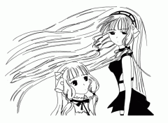 Fonds d'cran Art - Crayon chobits