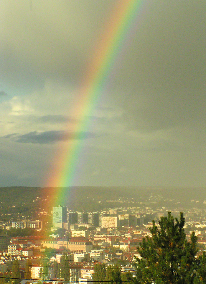 Wallpapers Nature Rainbows Arc en ciel sur Nancy