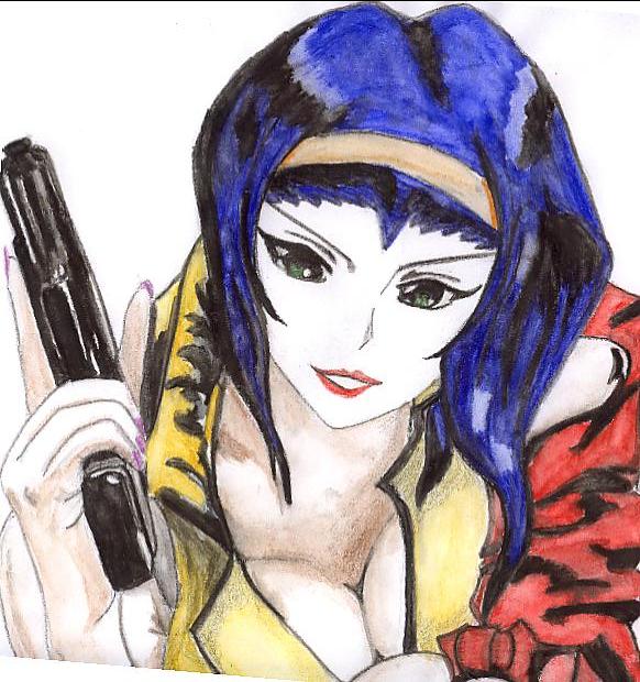 Fonds d'cran Art - Crayon Manga - Cowboy Beebop faye