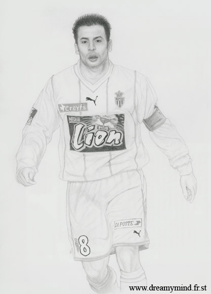 Fonds d'cran Art - Crayon Sports Ludovic Giuly (football)