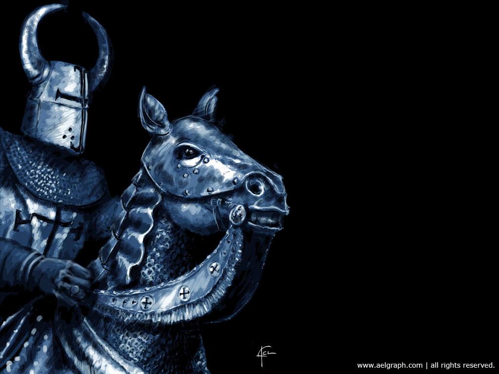 Wallpapers Digital Art Graphic tablet Knight by night