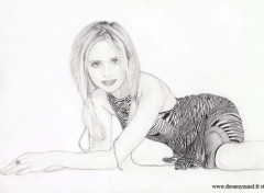 Wallpapers Art - Pencil Buffy (Sara Michelle Gellar)