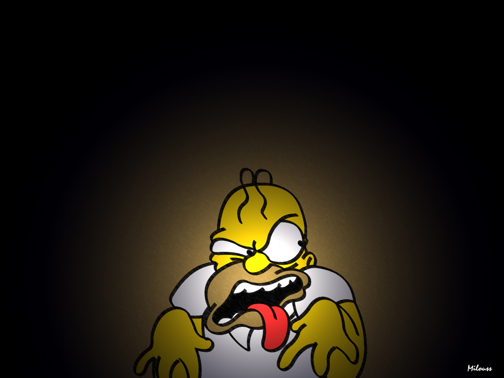 Fonds d'cran Dessins Anims Les Simpsons homer pte les plombs