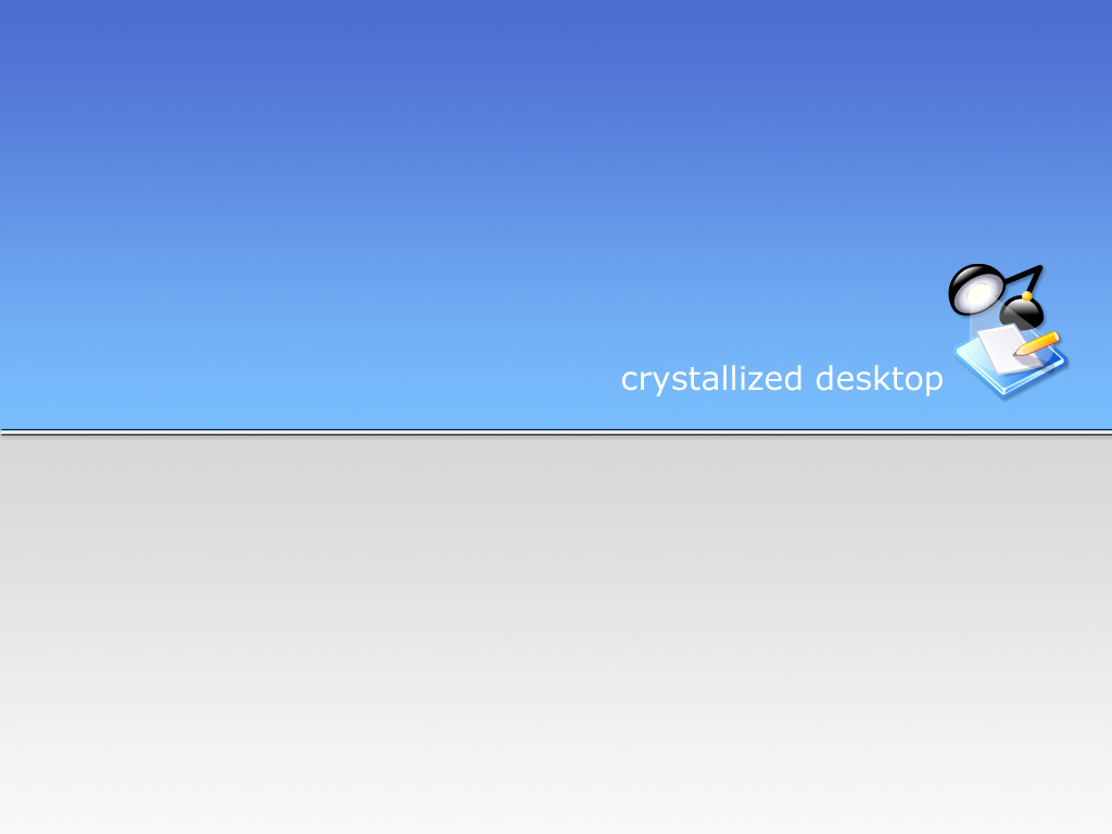 Fonds d'cran Informatique Linux Crystallized Desktop