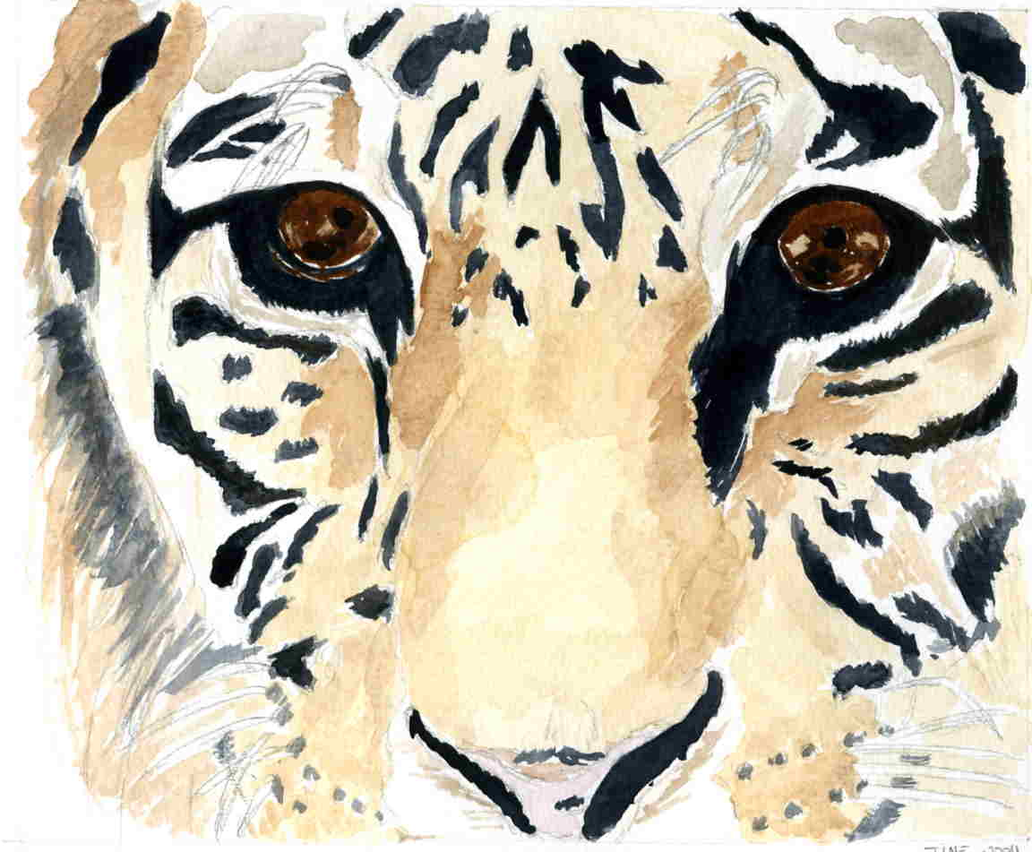 Fonds d'cran Art - Peinture Animaux Gupard.