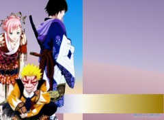 Fonds d'cran Manga Naruto, Sasuke & Sakura