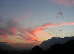 Fonds d'cran Nature albertville sous coucher de soleil