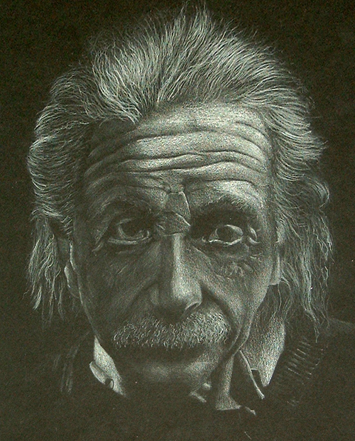 Fonds d'cran Art - Crayon Portraits Einstein portrait