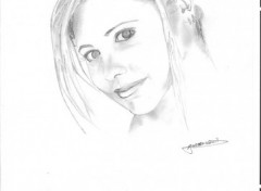 Wallpapers Art - Pencil Sarah Michel Gellar