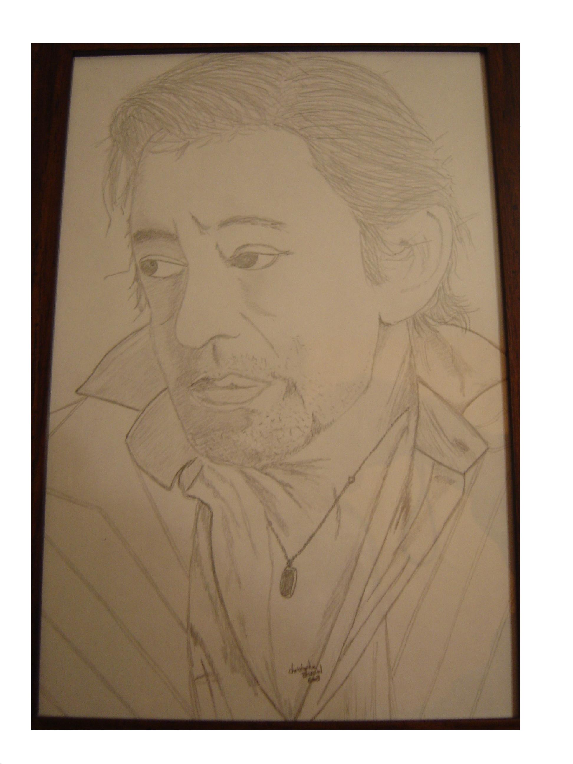 Wallpapers Art - Pencil Portraits serge gainsbourg