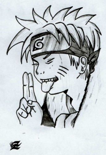 Wallpapers Art - Pencil Manga - Naruto H h!!