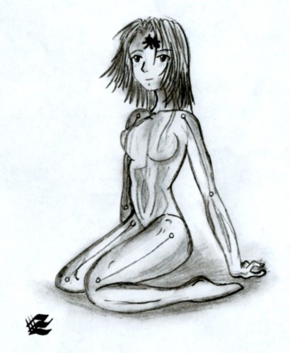 Fonds d'cran Art - Crayon Manga - Evangelion 1 fille........