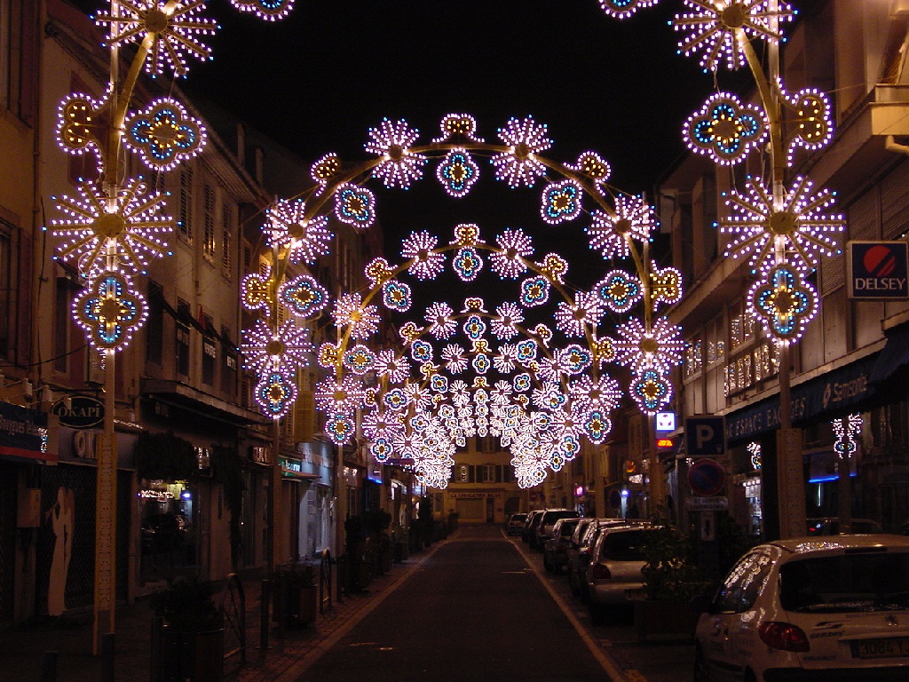 Wallpapers Trips : Europ France > Franche Comt lumieres de noel de Montbeliard