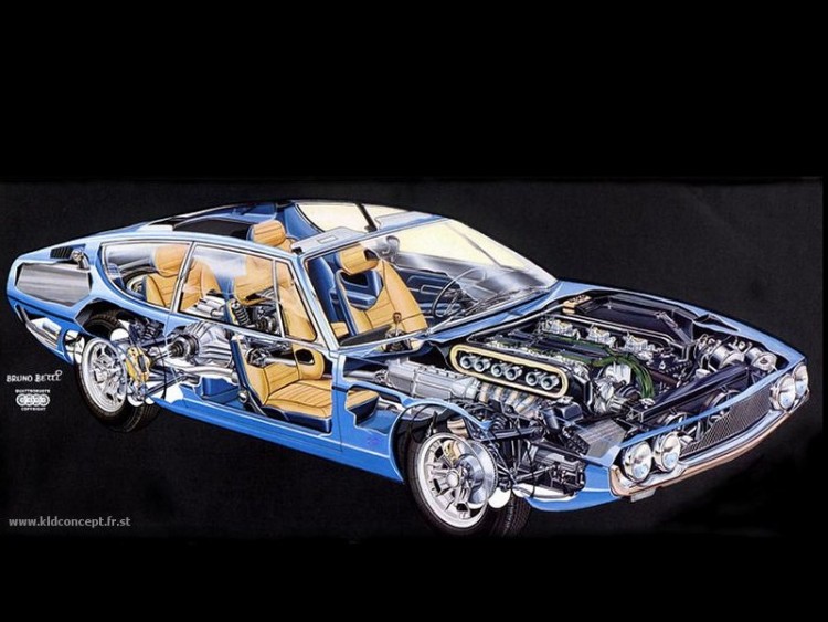 Fonds d'cran Voitures Dessins de voitures Lamborghini Espada