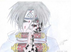 Fonds d'cran Art - Crayon Sasuke