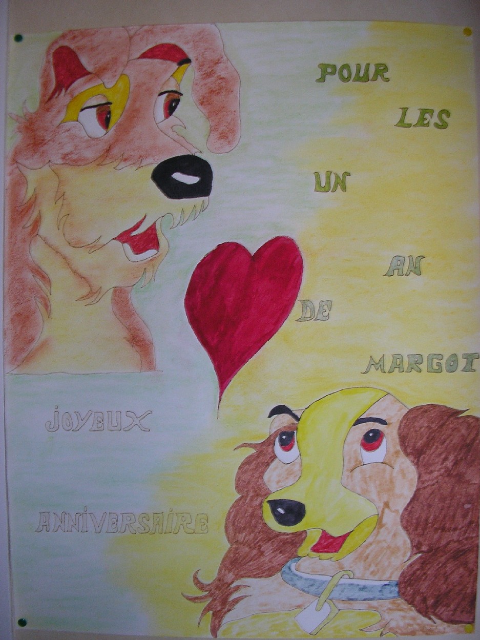 Fonds d'cran Art - Crayon Dessins anims - La belle et le clochard belle et le clochhard