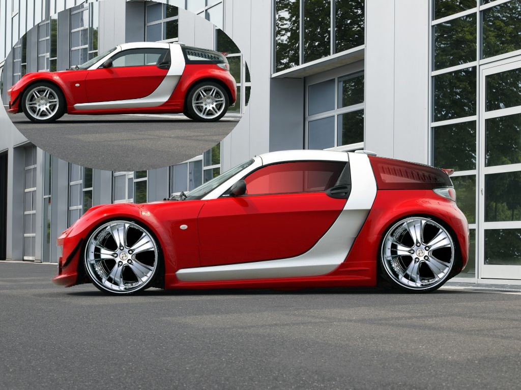 Wallpapers Cars Smart Smart Roadster rouge