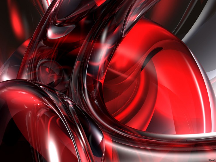 Wallpapers Digital Art 3D - Vue Red Fluidity