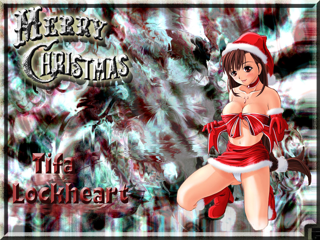 Fonds d'cran Jeux Vido Final Fantasy VII Tifa : Merry Christmas