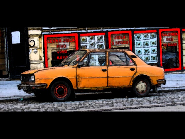 Fonds d'cran Voitures Divers Belle voiture de Prague :)