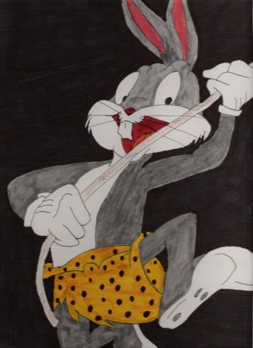 Wallpapers Art - Pencil Cartoons - Bugs Bunny c'est moi tarzan