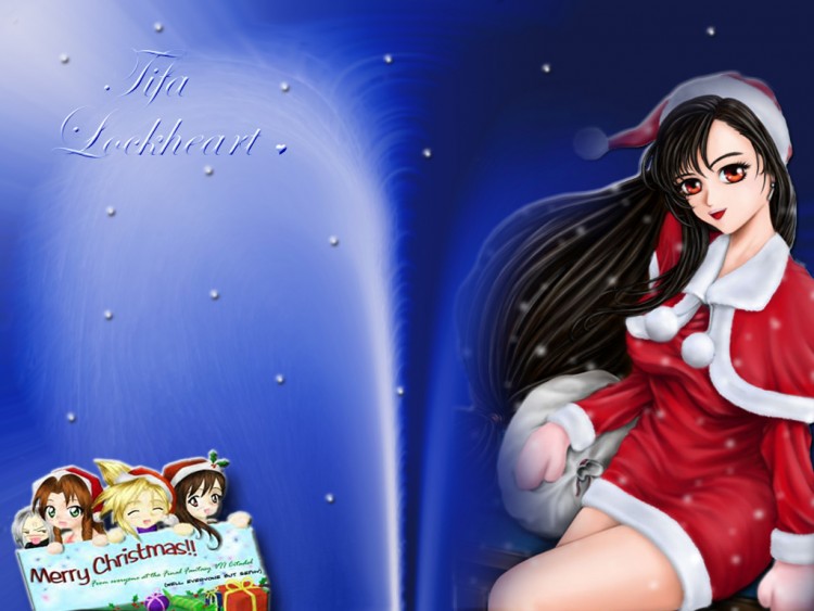 Wallpapers Video Games Final Fantasy VII Tifa : Merry Christmas 2