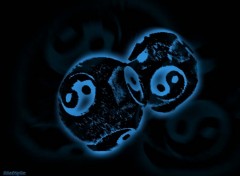 Fonds d'cran Art - Numrique ying yang blue