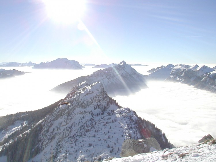 Fonds d'cran Nature Montagnes Panorama roc du Tour (74)