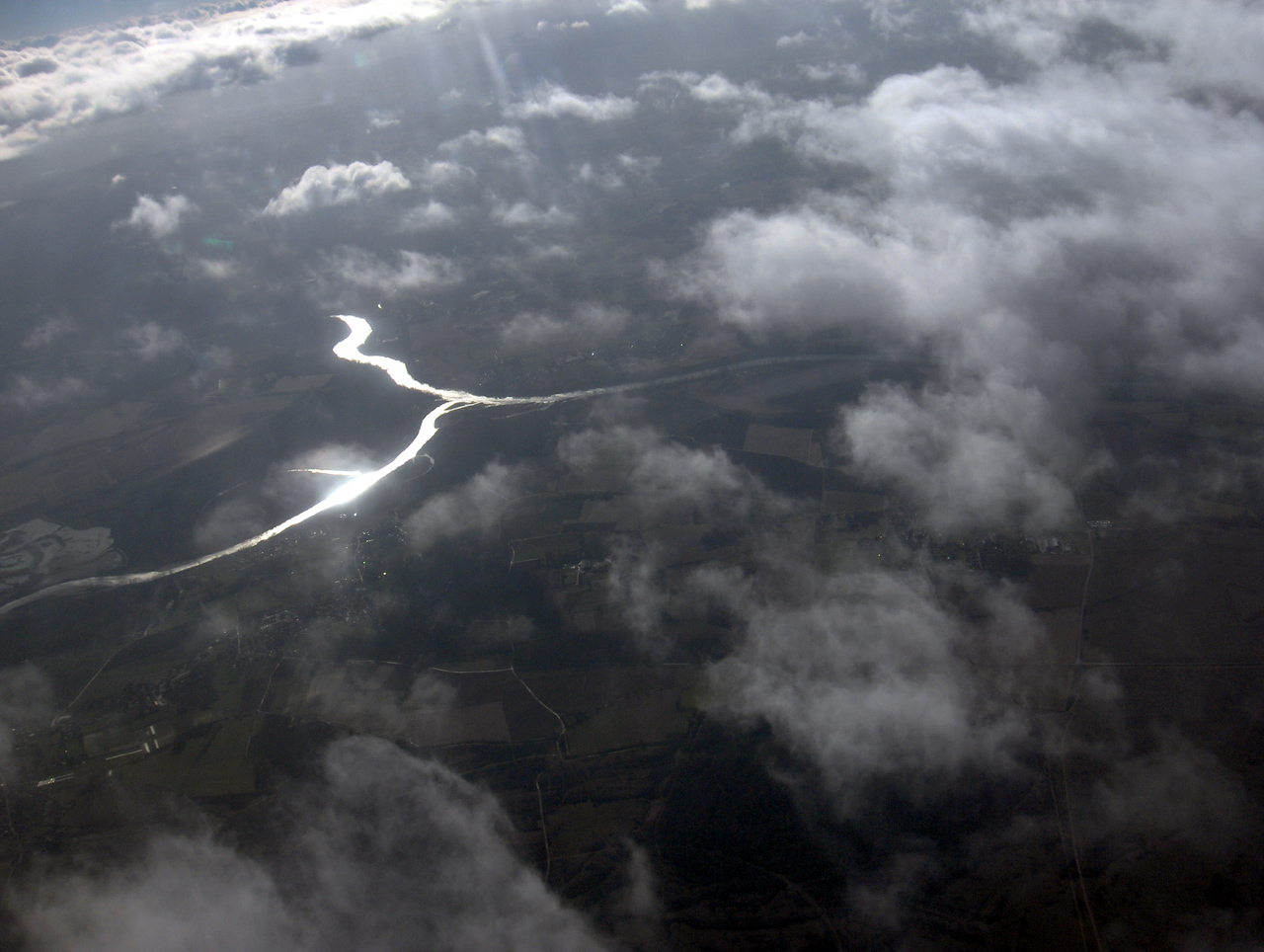 Wallpapers Nature Rivers - Torrents le rhone vu d\'avion