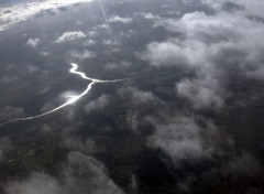 Fonds d'cran Nature le rhone vu d'avion