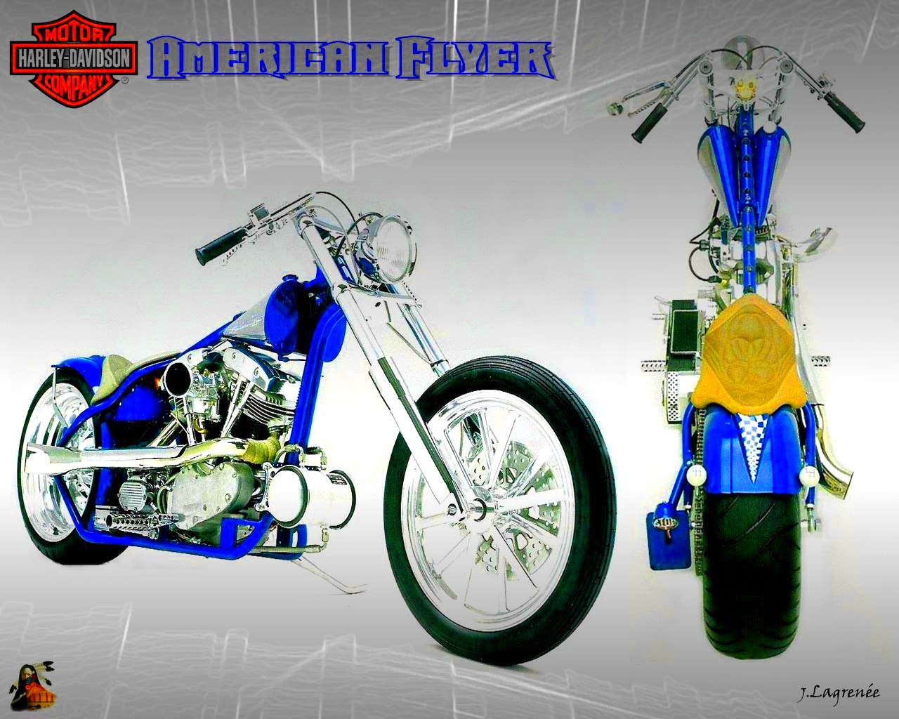 Wallpapers Motorbikes Harley Davidson American Flyer