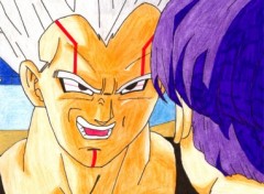 Fonds d'cran Art - Crayon Dragon Ball - Baby Vegetta & Trunks