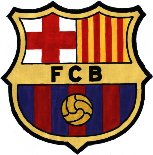 Fonds d'cran Art - Crayon Logotype Logo Fc Barcelone