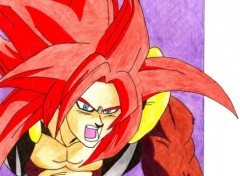 Fonds d'cran Art - Crayon Dragon Ball - Gogetta SSJ4