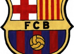 Fonds d'cran Art - Crayon Logo Fc Barcelone