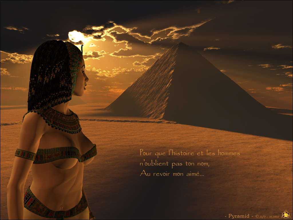 Wallpapers Digital Art 3D - Poser Pyramide