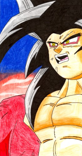 Wallpapers Art - Pencil Manga - Dragon Ball Z Dragon Ball - Sangoku SSJ4