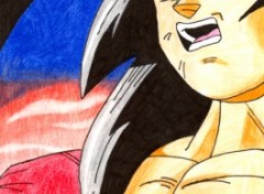 Wallpapers Art - Pencil Dragon Ball - Sangoku SSJ4