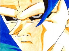 Fonds d'cran Art - Crayon Dragon Ball - Sangoku SSJ5