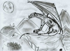 Fonds d'cran Art - Crayon Mon dragon