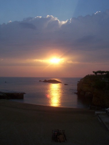 Fonds d'cran Nature Couchers et levers de Soleil biarritz