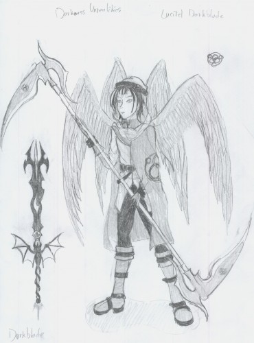 Fonds d'cran Art - Crayon Fantasy - Dmons Lucifer Darkblade