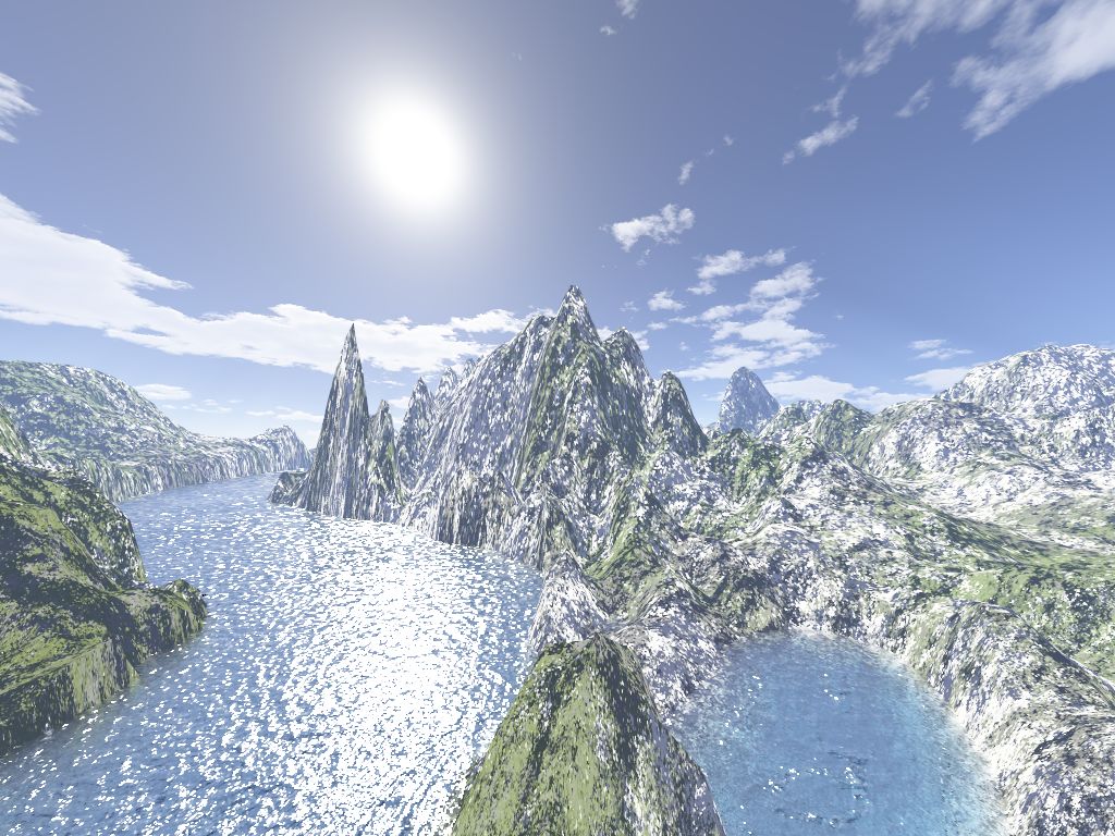 Fonds d'cran Art - Numrique 3D - Terragen Au fil de l'eau